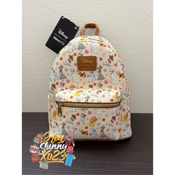 Loungefly Handbags - Loungefly Disney Dogs Floral Mini Backpack